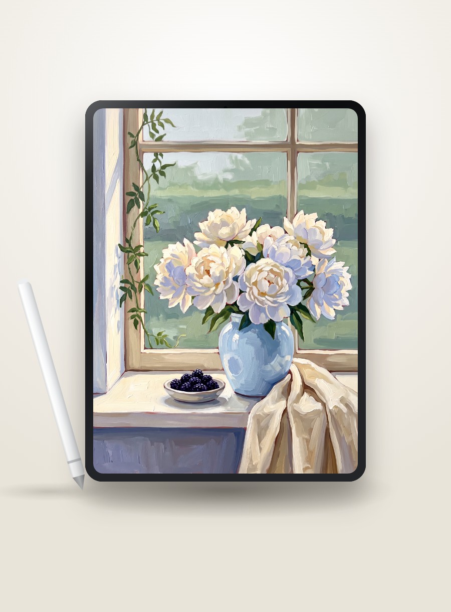 Flower Vases custom paint by numbers, made by request